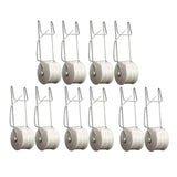 Zoomella 15M Garden Tomato Hook Vegetable Clamps 10 Pcs | Nylon+Steel Rope Support For Vine Crops | Durable Locking Hook For Tom