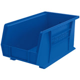 AkroMils 30240 AkroBins Plastic Hanging Stackable Storage Organizer Bin, 15Inch x 8Inch x 7Inch, Blue, 12Pack
