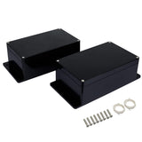 LMioEtool Junction Box IP65 Waterproof Dustproof ABS Plastic Universal Electric Project Enclosure with Fixed Ear Black 7.9x4.7x3