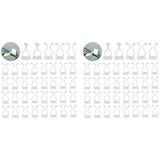 Hasthip Acrylonitrile Butadiene Styrene Wall Fixture Clips For Plant Climbing 100Pcs Vine Climbing Fixer SelfAdhesive Hook Vine
