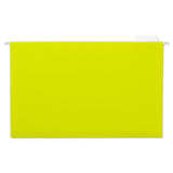Universal 14219 Hanging File Folders, 1/5 Tab, 11 Point Stock, Legal, Yellow, 25/Box