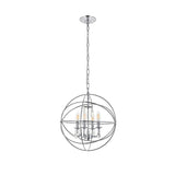 Living District Indoor Modern Home Decorative Bright Ceiling Wallace 4 Light Chrome Pendant