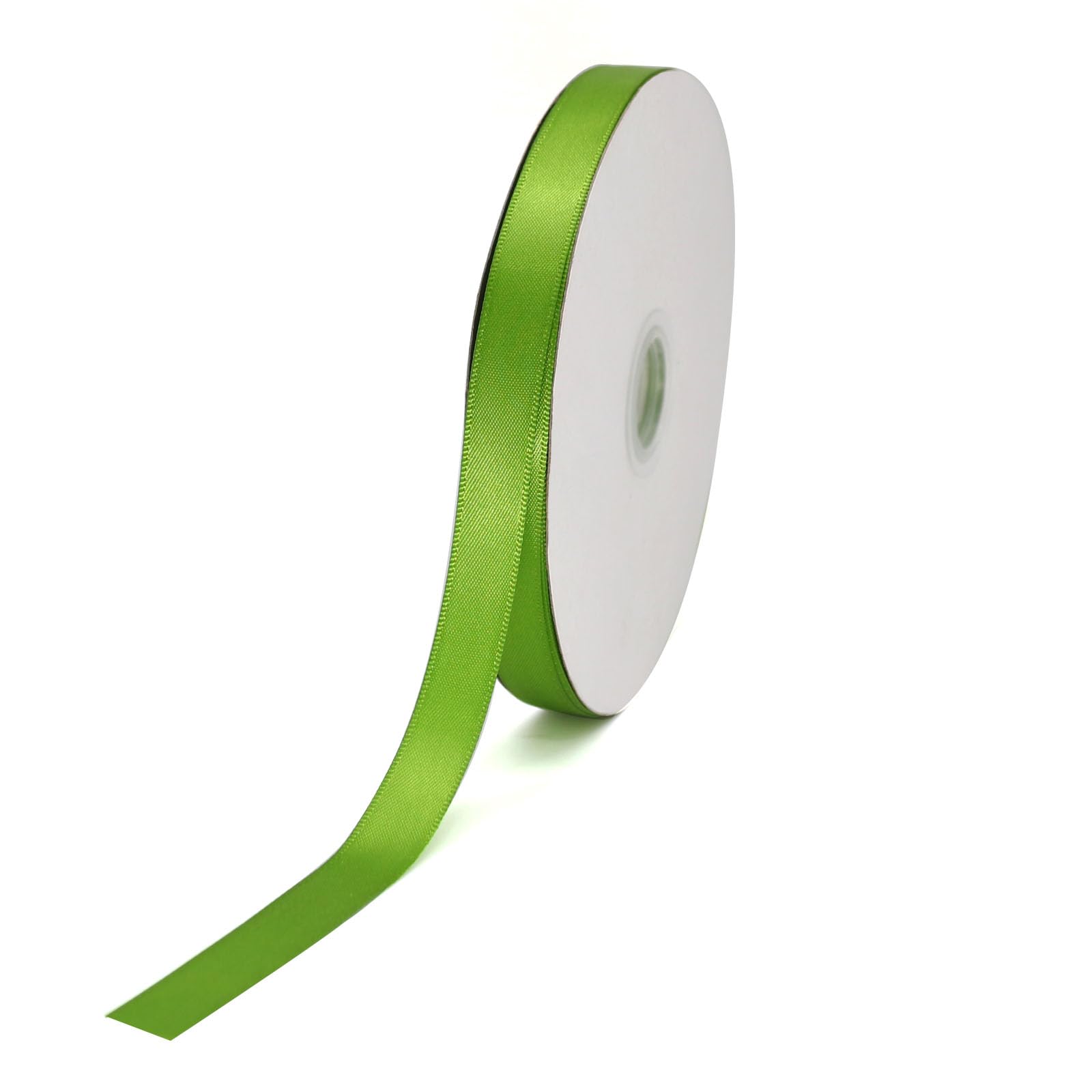 YEQIN Double Face Olive Green Satin Ribbon Satin 1/2 inch x Continuous 50 Metres Polyester Ribbon for Gift Wrapping Weddings Par