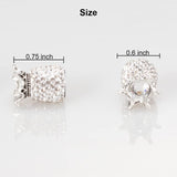 Roson Valve Stem Caps, 4 Pack Handmade Crown Bling Crystal Rhinestone Car Wheel Tire Valve, Attractive Dustproof Car Accessories