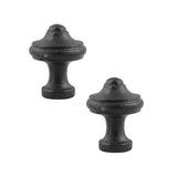 Cabinet Knob Black Wrought Iron 1 Pack of 2 | Renovator's Supply
