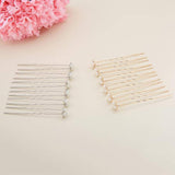 Anglacesmade Bridal Hair Pins Crystal Hair Pin Pearl Bobby Pins Wedding Headpiece Bridesmaid Flower Girl Hair Accessories for Wo