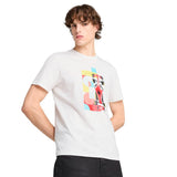 PUMA Men's Standard Scuderia Ferrari Formula 1 Graphic T-Shirt, Big Shield Tonal White SS25, XX-Large