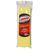 Libman Commercial 3959 Big Gator Mop with Brush Refill, Synthetic and Cellulose, 11inch Wide Sponge, Yellow (Pack of 6)