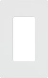 Lutron Claro 1 Gang Decorator/Rocker Wallplate, Gloss, White (1Pack) | CW1WH