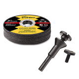 Panlen 3inch 10 Pack Die Grinder Cutting Disc and Mounting Mandrel Kit 1/4 3/8 Arbor