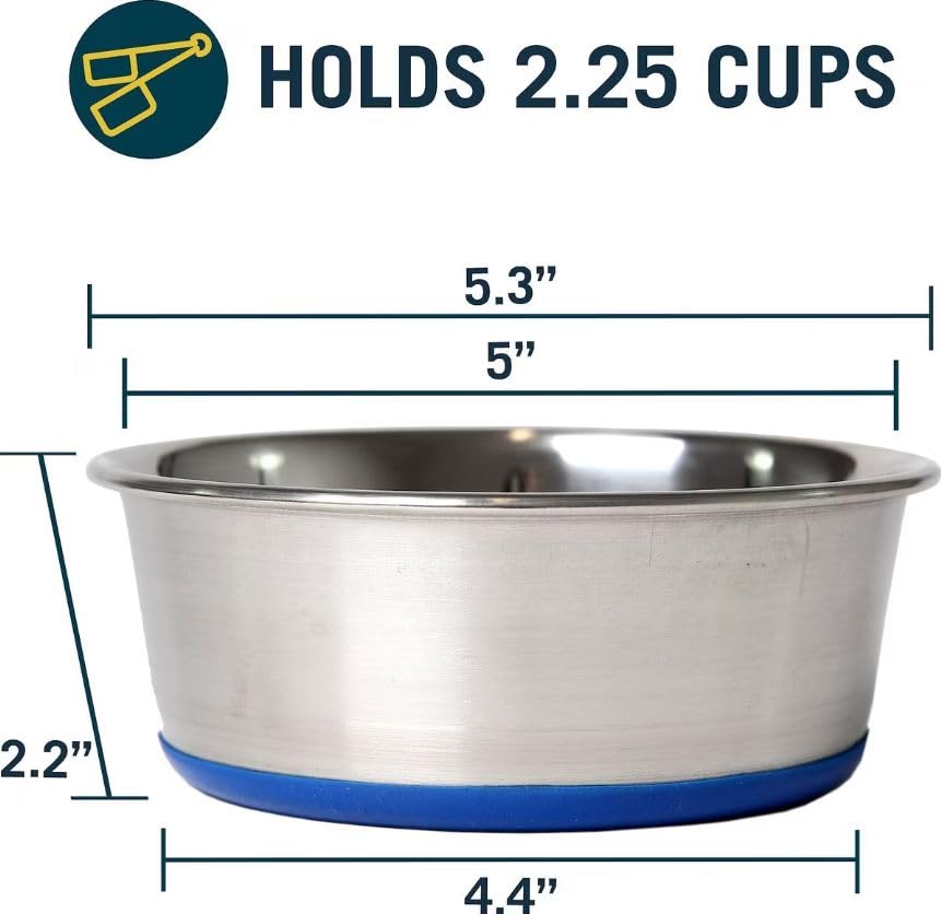 Durapet Dog Bowl [Set of 2] Capacity: 1.2 Pints/ 2 Cups