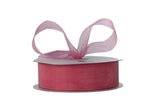 Ribbon Bazaar Plain Sheer Organza 1-1/2 Hot Pink 100yd Spool 100% Nylon Ribbon