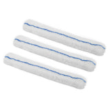 MECCANIXITY Microfiber Scrubber Replacement Head for Window, Glass, Marble Wall, Home, Bathroom, 13.78 Inch, Blue White Pack of 