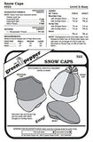 Snow Caps Hats Headgear Cold Weather #522 Sewing Pattern (Pattern Only)