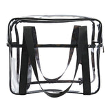 Snappsy Clear Handbag Travel Tote Bag Transparent Backpack Purse Safe Makup Tool