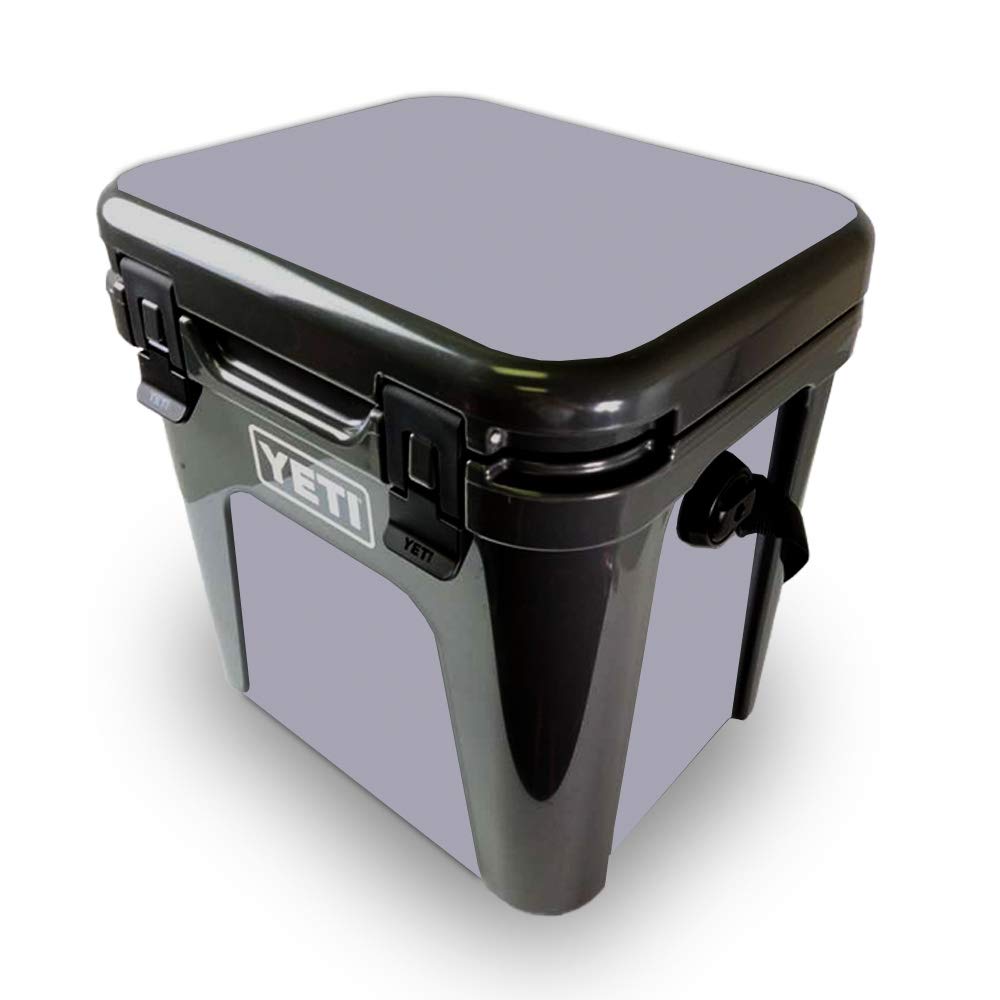Mightyskins Skin Compatible With Yeti Roadie 24 Hard Cooler - Solid Gray | Protective Viny Wrap | Easy To Apply And Change Style | Made In The Usa,Cooler Accessories
