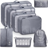 Udeeta Mart 7 Pcs Travel Organizer Packing Cubes Set For Luggage Clothes Storage Bags With Toiletry, Laundry, Shoe & Cosmetic 