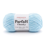 Premier Parfait Chunky Yarn - Super Bulky, Ideal for Knitting & Crocheting, Chenille, Light Blue, 3.5 oz, 131 Yards