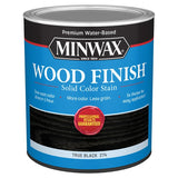 4-Pack of 1 qt Minwax 10851 True Black Wood Finish Water-Based Solid Color Stain