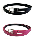 Vtflair WomenS LadiesS GirlS Belt For Jeans,Formal Casual Belts For Women/Girls Free Size Fit On Upto 36Inch Waist Set Of 2 C