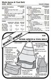 Work Apron & Tool Belt #536 Sewing Pattern (Pattern Only)