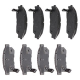 cciyu D373 D374 Front & Rear Brake Pads For Honda Civic 1988-1989
