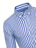 Toplot Shirt For Men || Mens Casual Shirts || Full Sleeve || Regular Fit || Striped (Strip-Shirt-5219-Sky Blue-S),Sky Blue,,B0DQPMLV9K