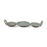 Arlo Cast Iron Brushed Gold-Blue Catchall Dish