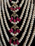 BR497 INSIA BRIDAL SET IN RUBY ( READY TO SHIP )