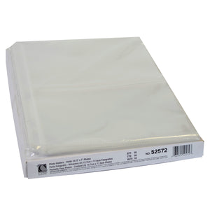 35Mm Ring Binder Photo Storage Pages - 5 X 7, Traditional Clear - Side Load, 11 1/4 X 8 1/8, 50/Bx, 52572