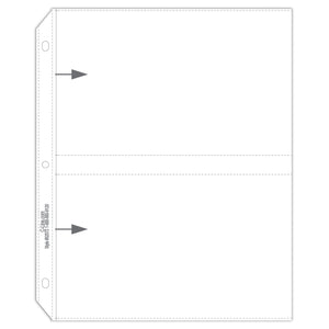 35Mm Ring Binder Photo Storage Pages - 5 X 7, Traditional Clear - Side Load, 11 1/4 X 8 1/8, 50/Bx, 52572