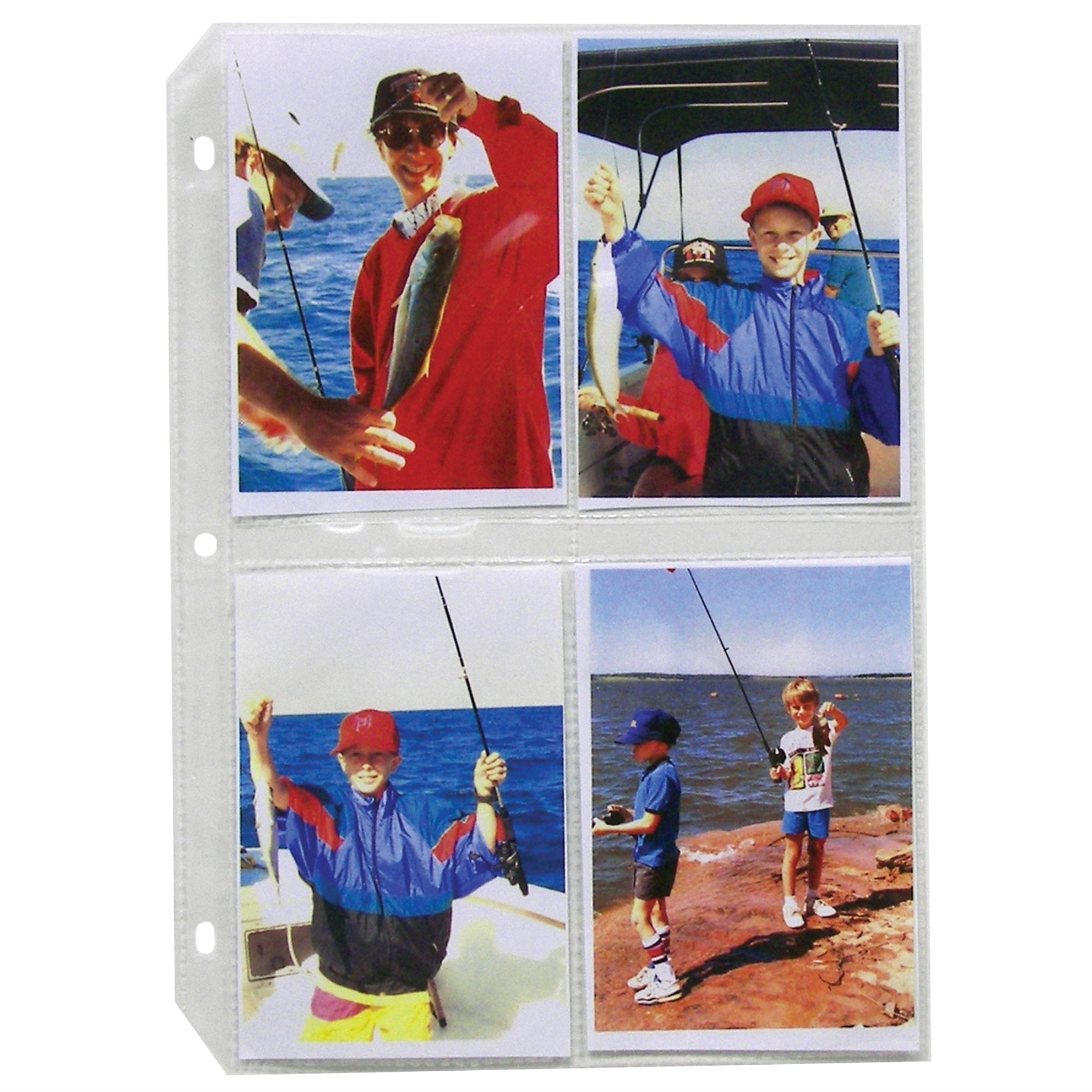 35Mm Ring Binder Photo Storage Pages - 3 1/2 X 5, Traditional Clear - Top Load, 11 1/4 X 8 1/8, 50/Bx, 52584