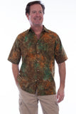 Mens S/S Block Batik Shirt -Like New