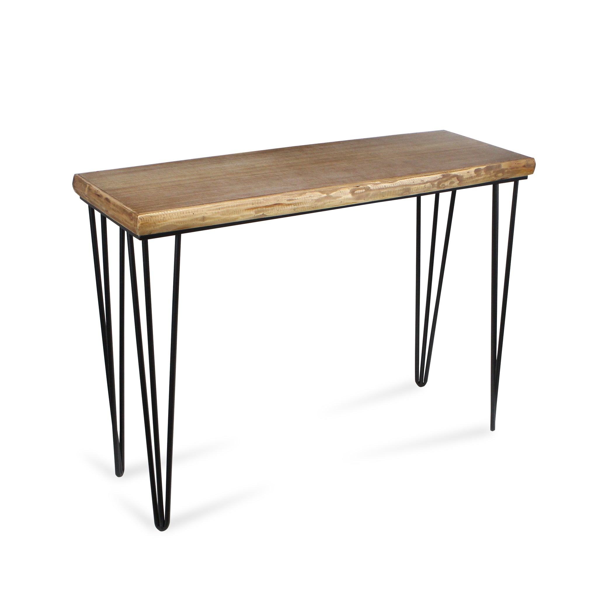 Sabella Rectangular Wood Table & Metal Legs