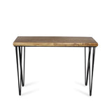 Sabella Rectangular Wood Table & Metal Legs