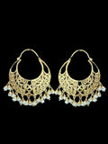 92.5 Silver Bali with fresh water pearls - Gold plated ( READY TO SHIP)