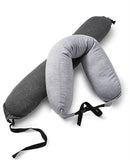 Bucky Memory Foam Neck Pillow-Gray Stripe