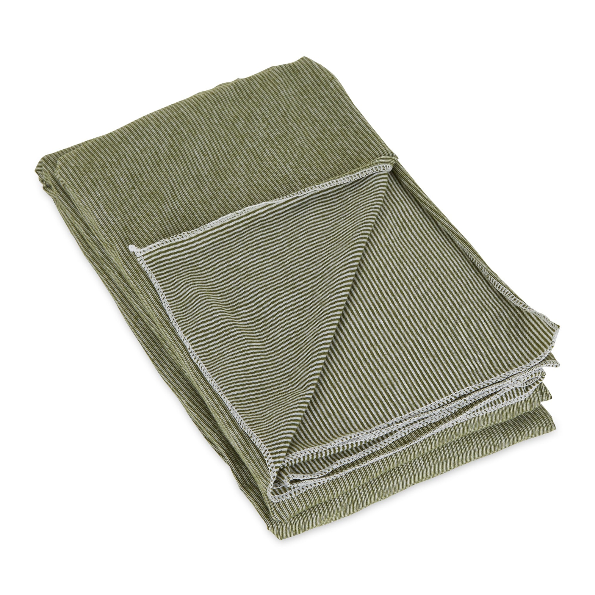Bucky Jersey Stripe - Blanket Scarf - Olive Stripe