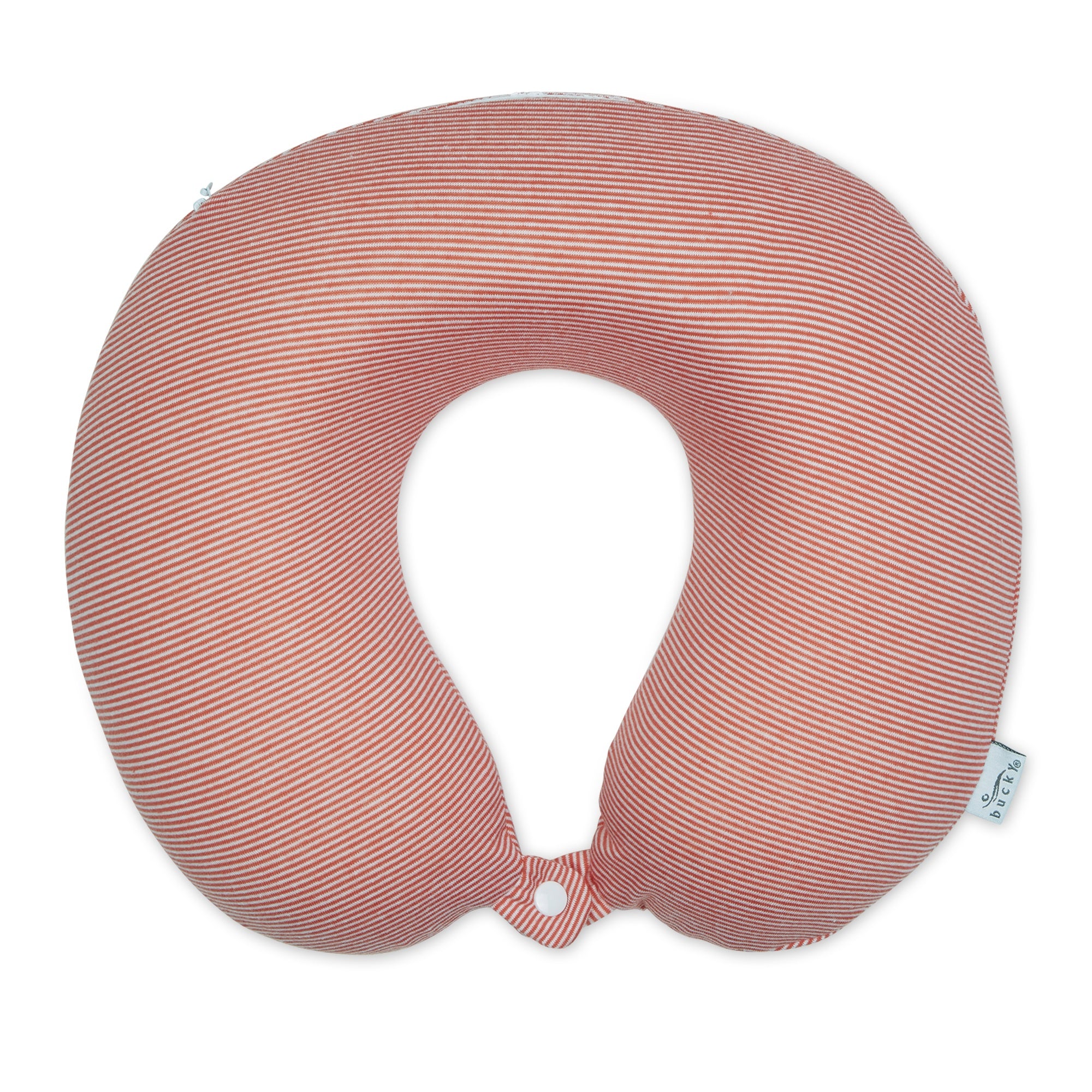 Bucky Jersey Stripe - Memory Foam Neck Pillow - Pink Stripe