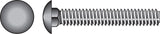 HDG CARR SCRW 1/2X3 (Pack of 1)