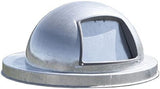 Ergode 5555G-Vv Outdoor Drum Cover - Dome Top Lid, Push Door, Galvanized Steel - Compatible With 55-Gallon Drums & Exp-52 Recept
