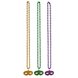 Beads w Glittered Mask Medallion