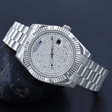 562851, Aristocratic Steel Automatic Cz Watch