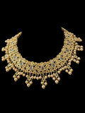 DNS197 Smitha necklace set in pearls (READY TO SHIP)