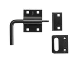SLIDE BOLT LATCH BLACK (Pack of 1)
