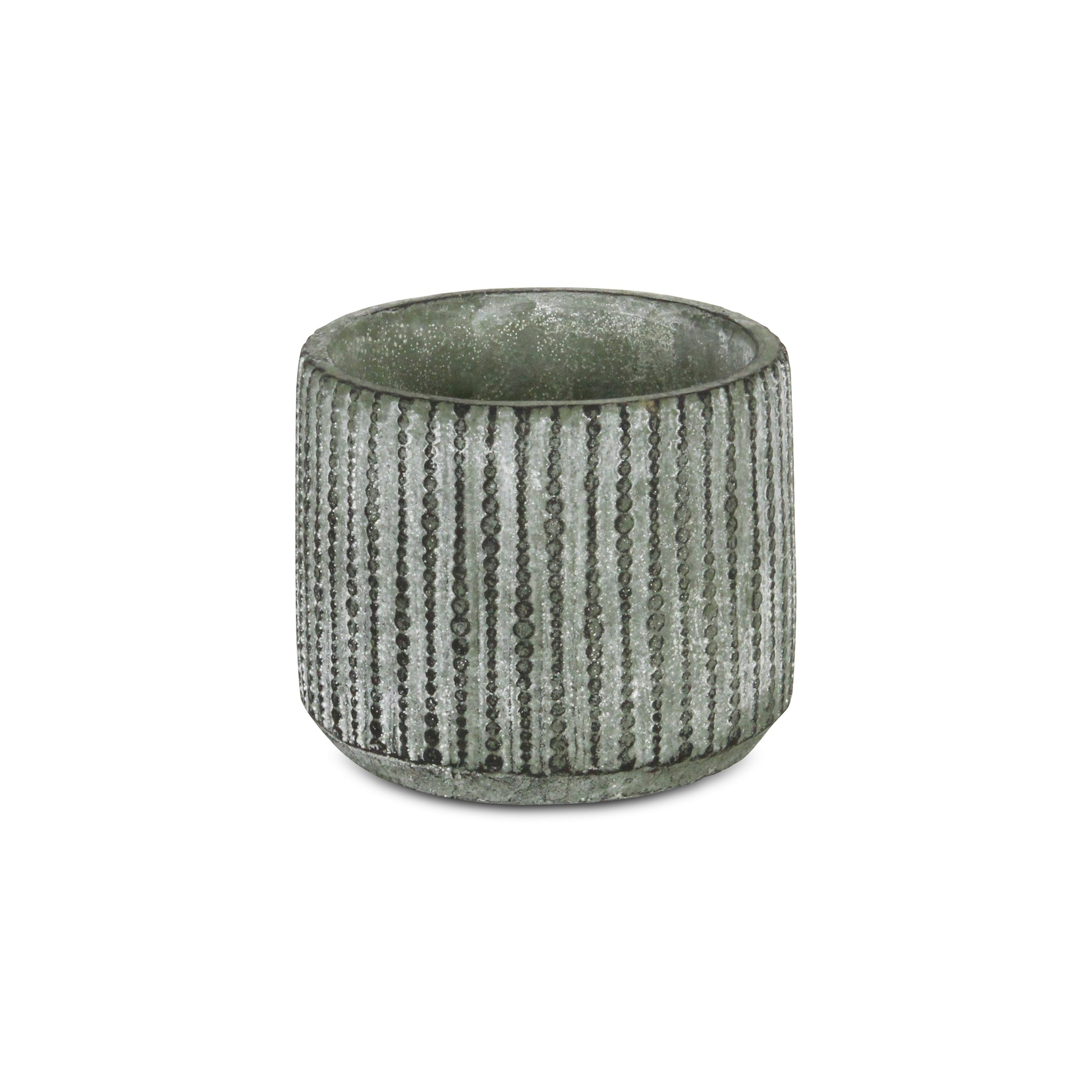 Arianthe Orb Patterned Cement Pot - Medium