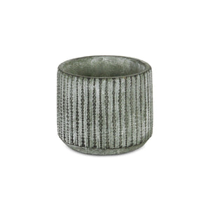 Arianthe Orb Patterned Cement Pot - Medium