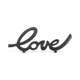 Roven Cast Iron Calligraphic Love Table Decor
