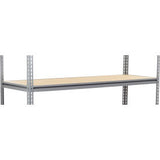 Global Industrial Heavy Duty Boltless Shelving Z Beam Additional Shelf 72W X 36D Wood Deck