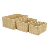 Laelia Woven Rope Rectangular Baskets (Set Of 3)
